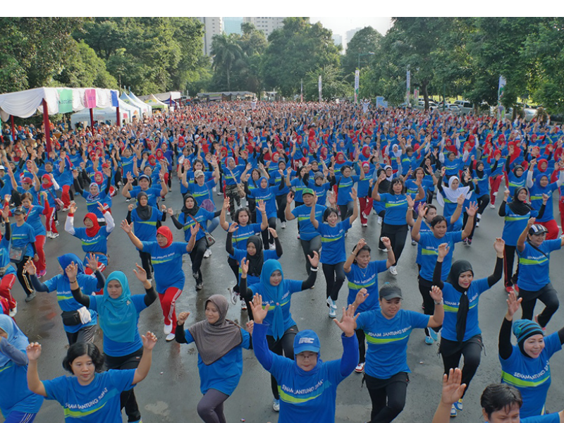 Rayakan nutrisi Nasional Bersama Hilo dan Yaysan Jantung Indonesia
